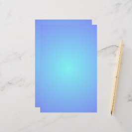 Blaue Himmel Farben Gradient Aqua-Blau Schreibware Briefpapier