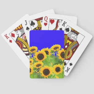 Blaue Himmel Gelbe Sonnenblumen Spielkarten