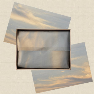 Blaue Himmel Goldene Wolken Fotografie Seidenpapier