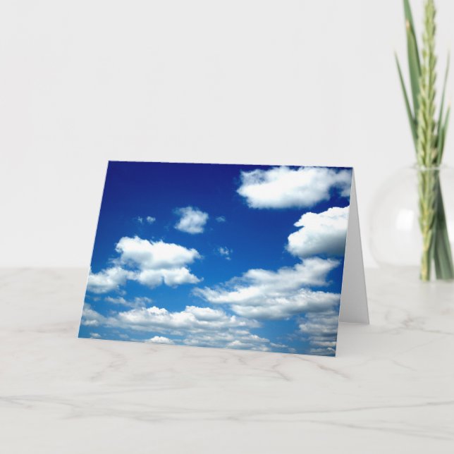 Blaue Himmel-Karte Karte (Vorderseite)