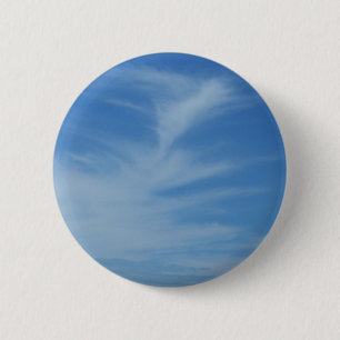 Blaue Himmel mit weißen Wolken Abstrakte Naturfoto Button