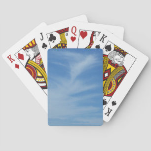 Blaue Himmel mit weißen Wolken Abstrakte Naturfoto Spielkarten