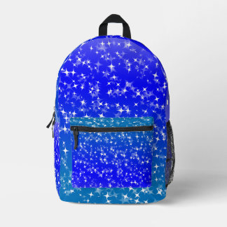 Blaue Himmel Sterne Bedruckter Rucksack