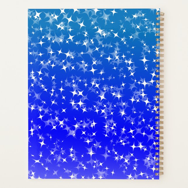 Blaue Himmel Sterne Planer (Rückseite)