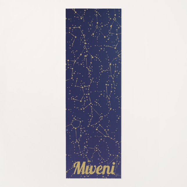 Blaue Himmel und Sternbilder Yoga Mat Yogamatte (Vorderseite)