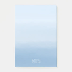 Blaue Himmel Wasserfarbe Ombre Post-it Klebezettel