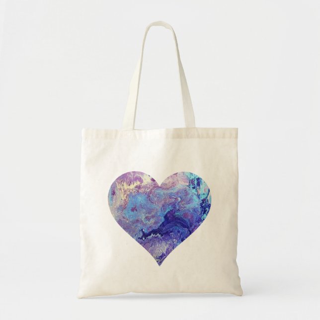 Blaue Himmels-Taschen-Tasche Tragetasche (Vorne)