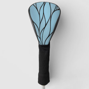 Blaue Himmelsfarben Kreative Blattmuster  Golf Headcover