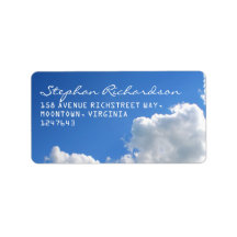 blaue Himmelswolken: