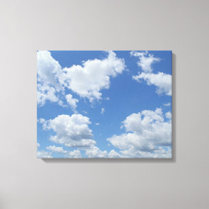Blaue Himmelswolken Landschaft Natur Leinwanddruck