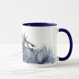 Blaue Hirsch-Tasse Tasse