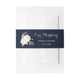 Blaue Hochzeit der Blütenmeere Einladungsbanderole