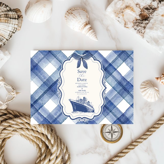 Blaue Hochzeit der Nautik Save The Date (Von Creator hochgeladen)