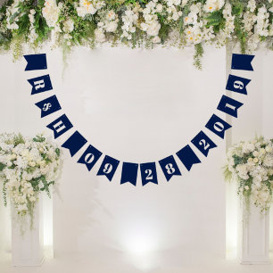 Blaue Hochzeit der Seestreitkräfte Wimpelkette