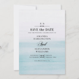 Blaue Hochzeit in Aquarellen. Klassisch elegant na Save The Date
