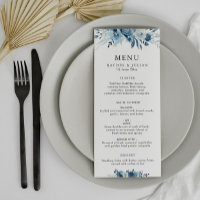 Blaue Hochzeit mit Blumen