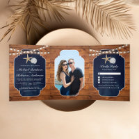 Blaue Hochzeit von Blauem Seesterne Sand Dollar Be