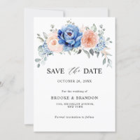 Blaue Hochzeit von Navy Slate Dusty Blush Pink Flo