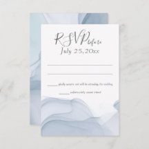 Blaue Hochzeitreaktion der Wasserfarbenbewegung