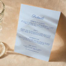 Blaue Hochzeitsdetails