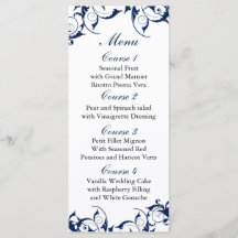 Blaue Hochzeitskarte