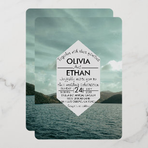 Blaue Hochzeitsnacht am Strand Einladung