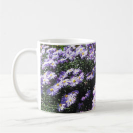 Blaue Holz-Astern Kaffeetasse