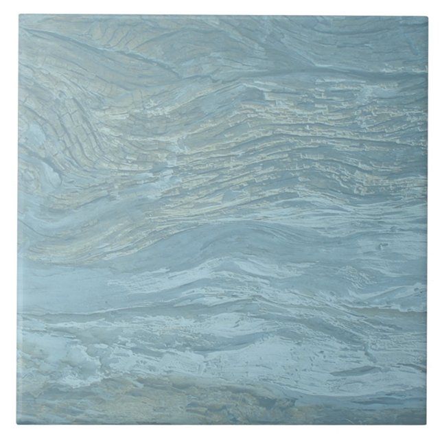 Blaue hölzerne Beschaffenheits-Keramik-Fliese Fliese (Vorderseite)
