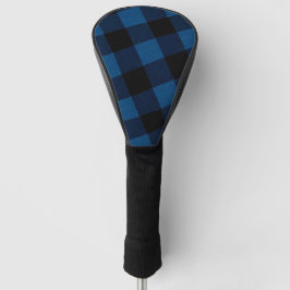 Blaue Holzfäller-Karo Golf Headcover