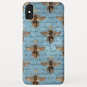 Blaue Honigbiene im Vintage-Stil Case-Mate iPhone Hülle