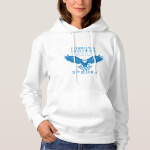 Blaue Hoodie