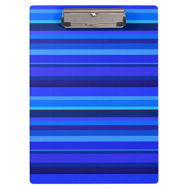Blaue horizontale Streifen Klemmbrett (Vorderseite)