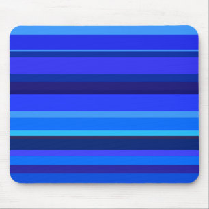 Blaue horizontale Streifen Mousepad