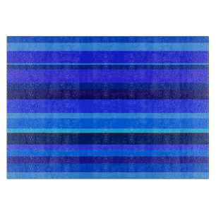 Blaue horizontale Streifen Schneidebrett