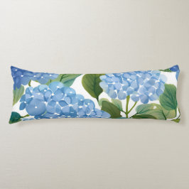 Blaue Hortensie Aquarell Blumen Küste Seitenschläferkissen