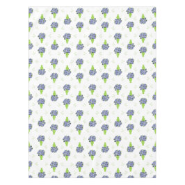 Blaue Hortensie Grüne Vase Küstenmuster Tischdecke