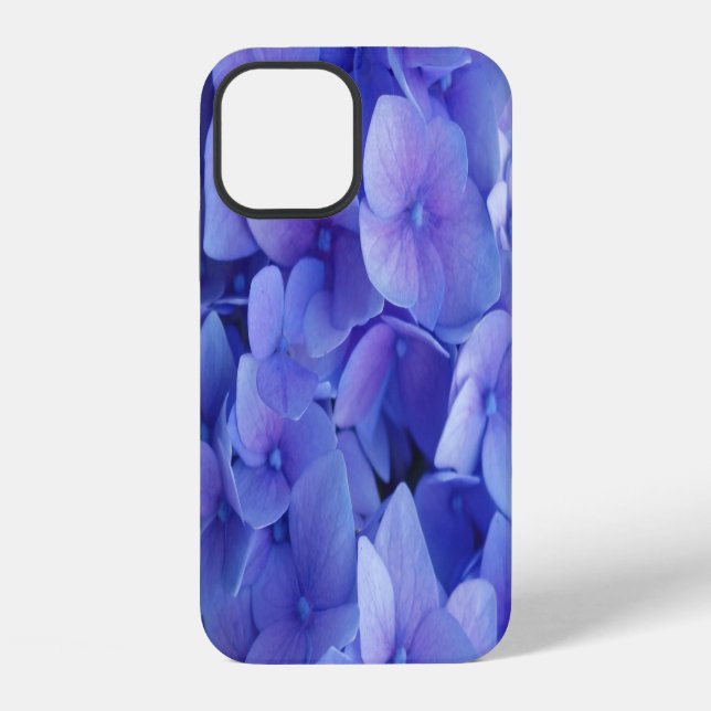Blaue Hortensie iPhone Hülle (Rückseite)