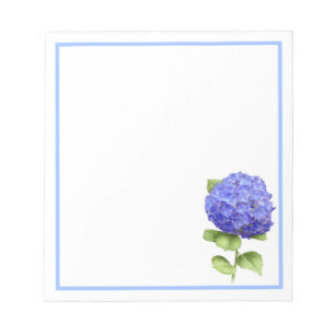 Blaue Hortensie Notizblock