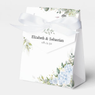 Blaue Hortensien-Blumen-Hochzeitsgeschenkbox Geschenkschachtel