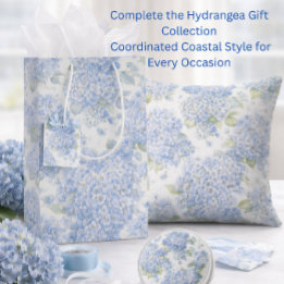 Blaue Hortensien-Blumengeschenktüte Mittlere Geschenktüte