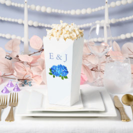 Blaue Hortensien-Blumenhochzeit Geschenkschachtel