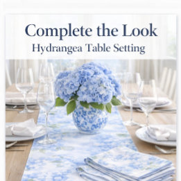 Blaue Hortensien-Blumenpapier-Gästetücher Serviette
