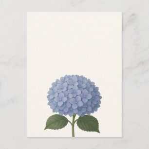 Blaue Hortensien-Botanische Illustrationsgestaltun Postkarte