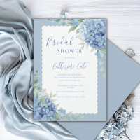Blaue Hortensien Florale Elegante Hochzeitsdusche
