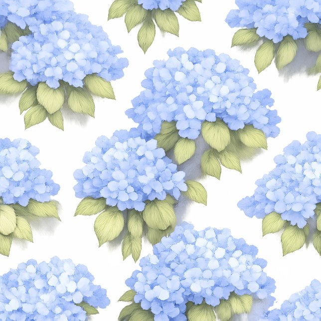 Blaue Hortensien-Geschenktüte | Enteneier-Botanik Mittlere Geschenktüte (Blue Hydrangea Botanical Gift Bag Pattern — thepapercraftstudio)