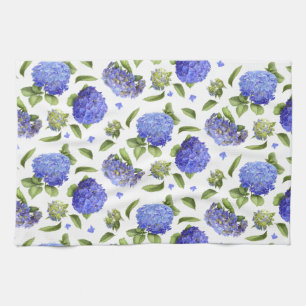 Blaue Hortensien Handtuch