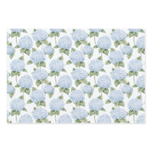 Blaue Hortensien-Muster Wasserfarbe-Floral-Botanik