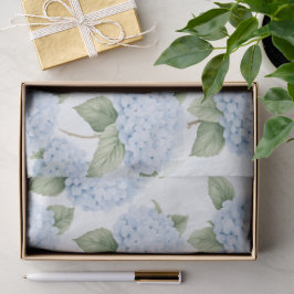Blaue Hortensien-Muster Wasserfarbe-Floral-Botanik Seidenpapier