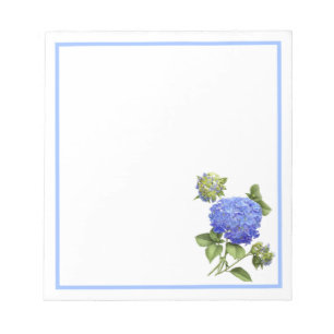 Blaue Hortensien Notizblock