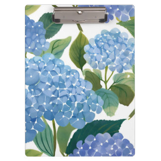 Blaue Hortensien | Schöner blühender Busch Klemmbrett